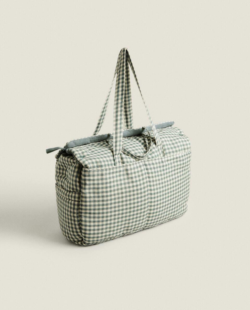 BOLSA DE MATERNIDADE INFANTIL XADREZ