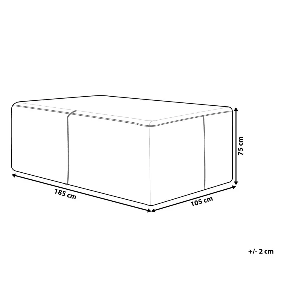 CHUVA - Beschermhoes - Zwart - 185 x 105 x 75 cm - Polyester