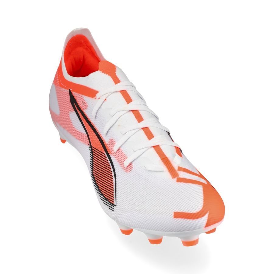 PUMA Ultra 5 Match FG/AG Unlimited - Blanc/Noir/Glowing Red
