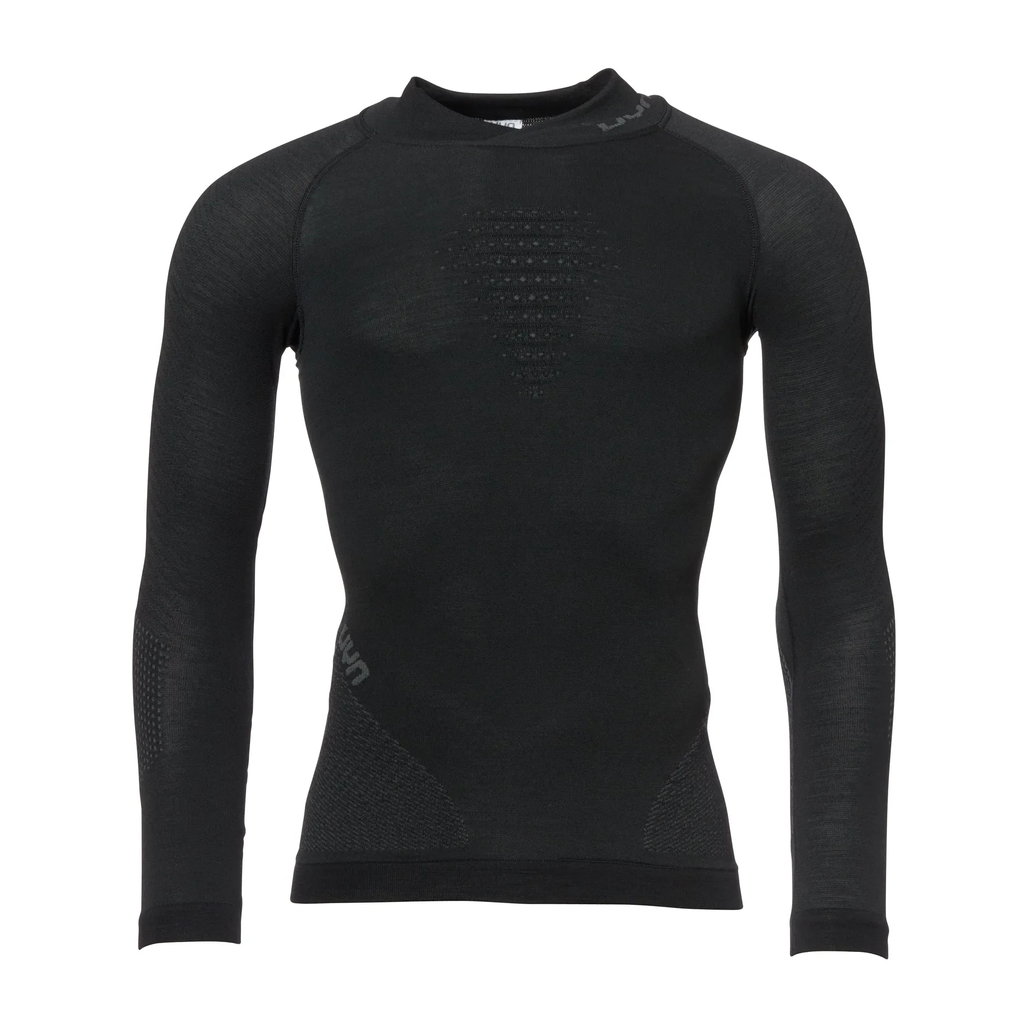 UYN -  UYN Longsleeve Rollkragen Fusyon Merino Männer schwarz anthrazit