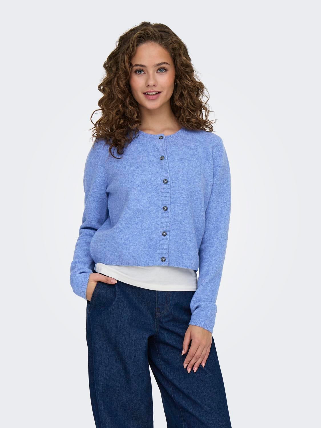 JDYCHLOE Strickjacke Sky Blue