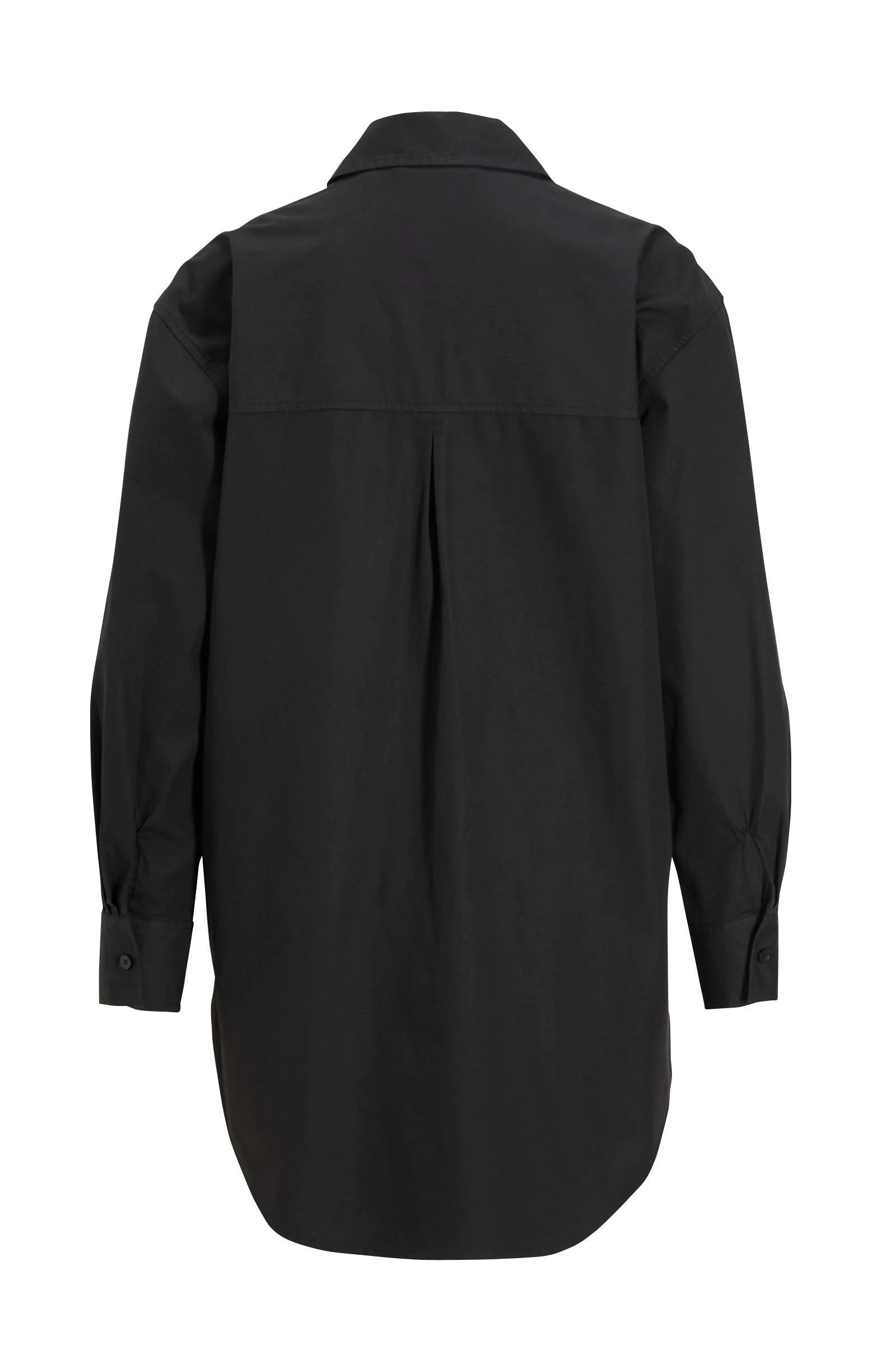 anytime oversized poplin blouse zwart
