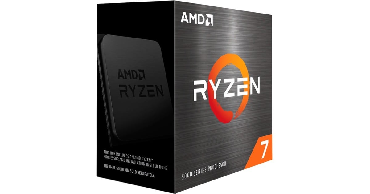 AMDRyzen 7 5800XT, 3,8 GHz (4,8 GHz Turbo Boost) socket AM4 processor  (Unlocked, Wraith Prism, Boxed)
