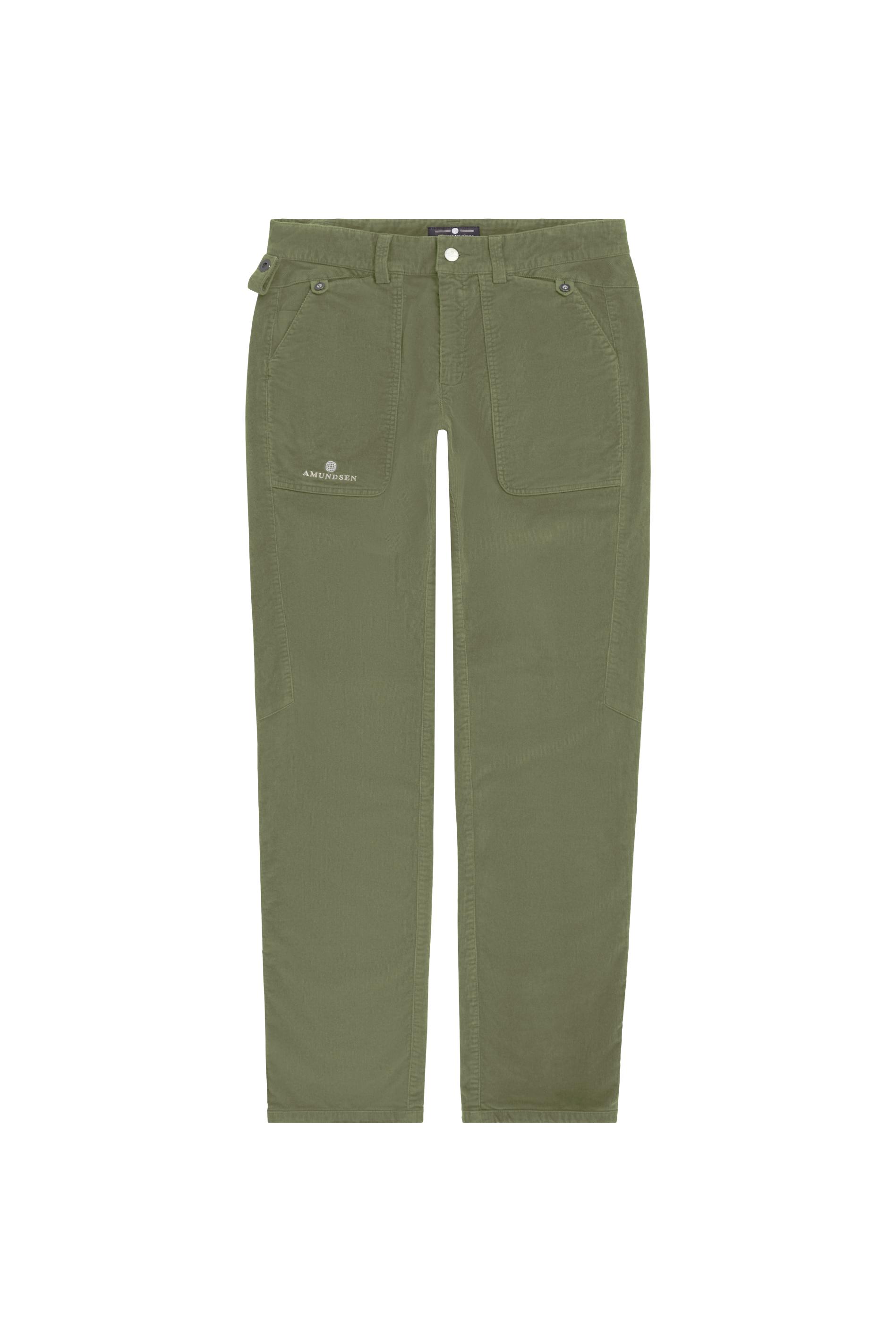 Amundsen Fjordcord Slacks 16 Wale Olive Ash