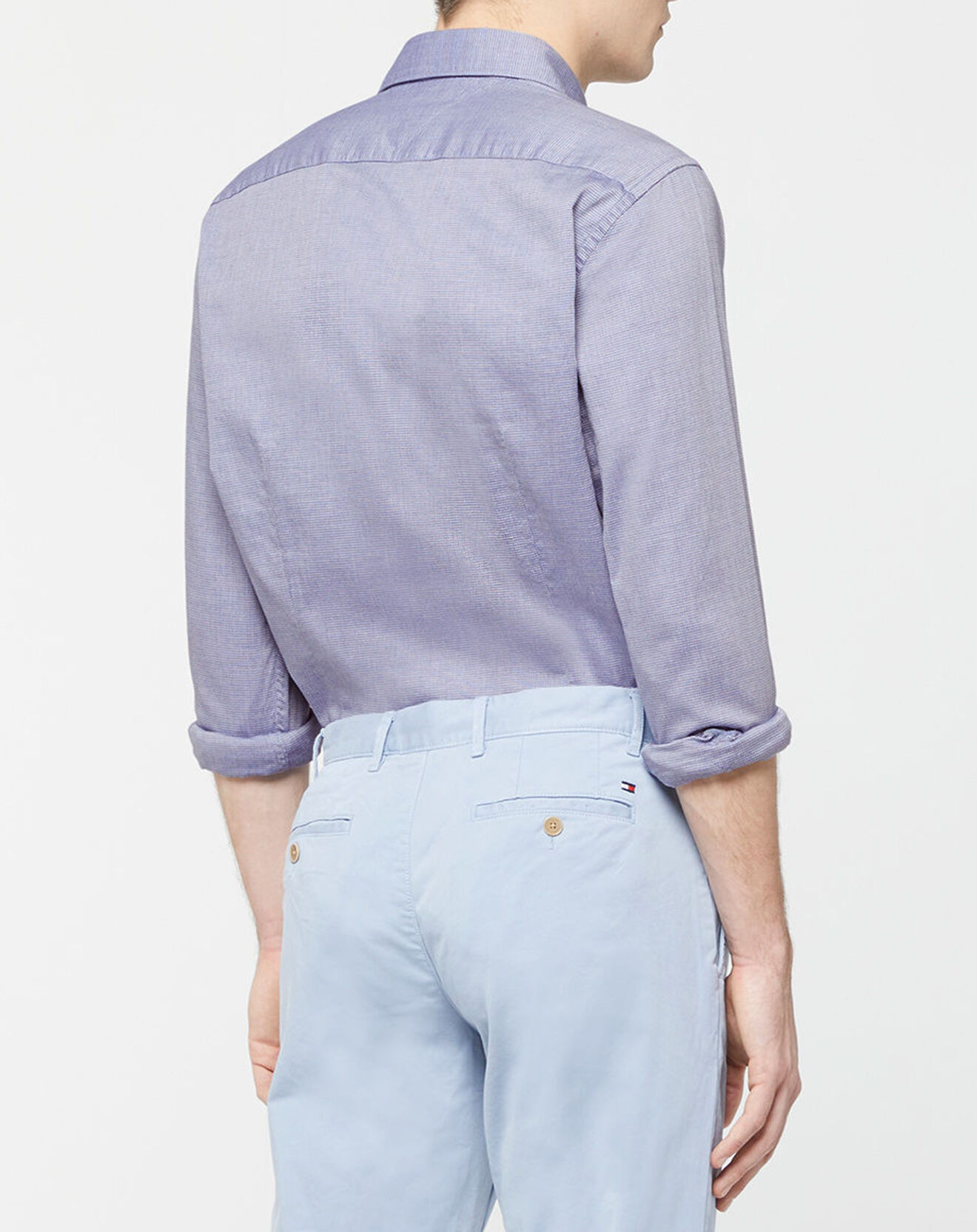 Tommy Hilfiger Chemise slim Dobby Flex bleue