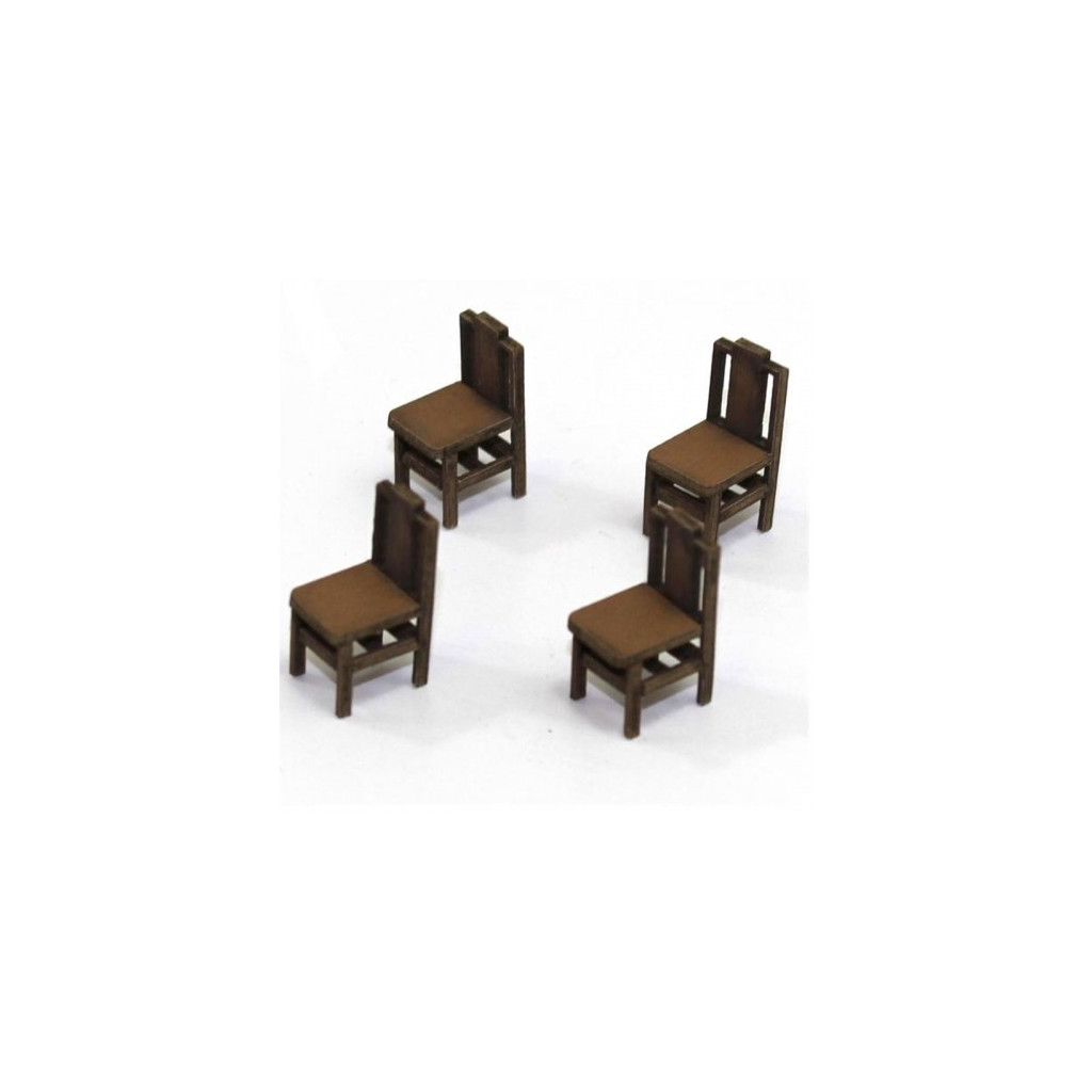 Chaises à Dossier Carré B (x4)