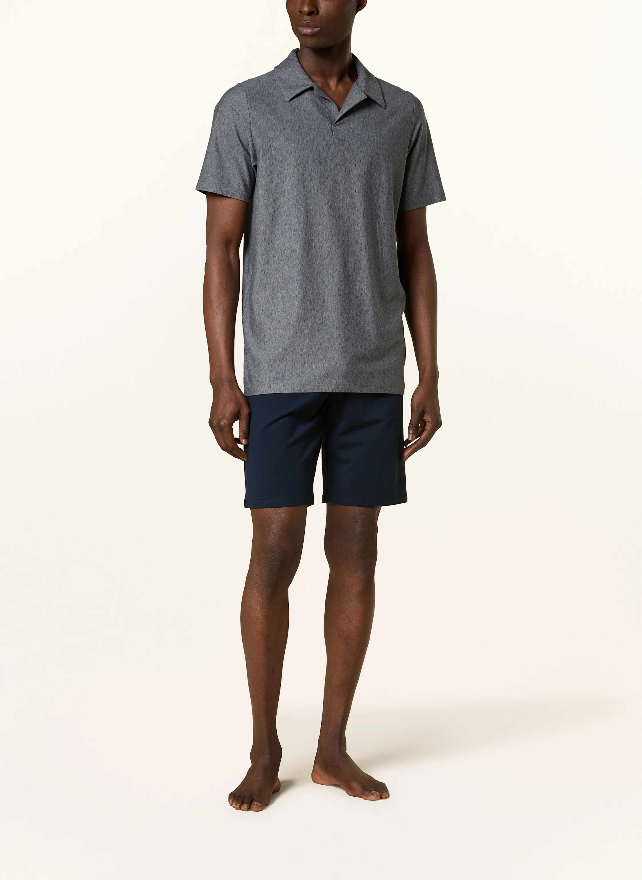 SCHIESSER Shorty-Schlafanzug SELECTED PREMIUM JACQUARD
