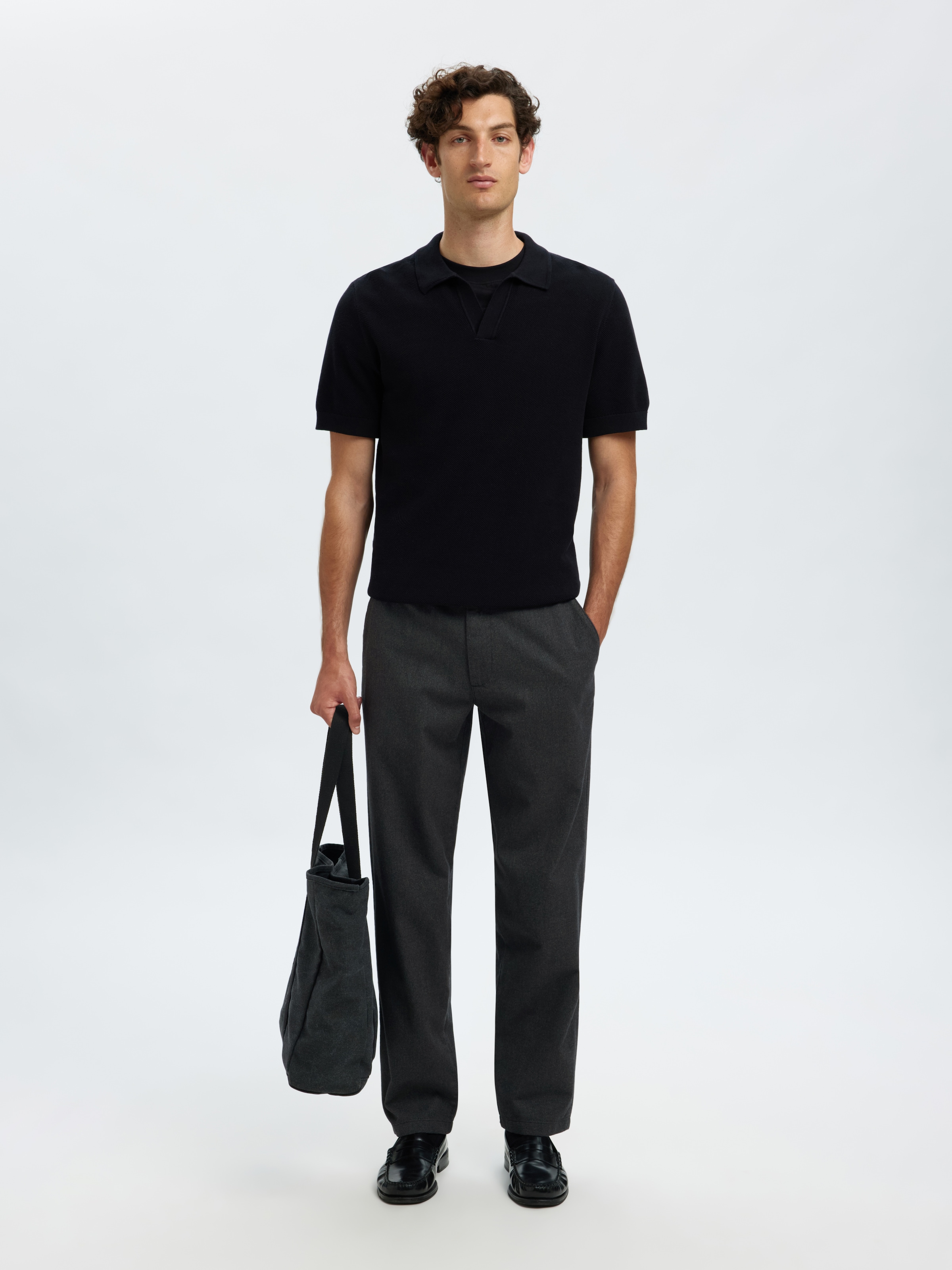 SELECTED HOMME Chinohose »SLH175-SLIM MILES BRUSHED PANTS W NOOS«