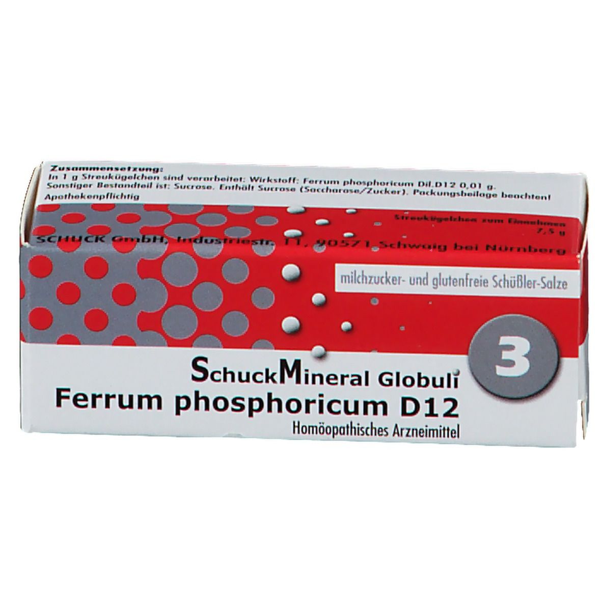 SchuckMineral Globuli Nr. 3 Ferrum phosphoricum D12