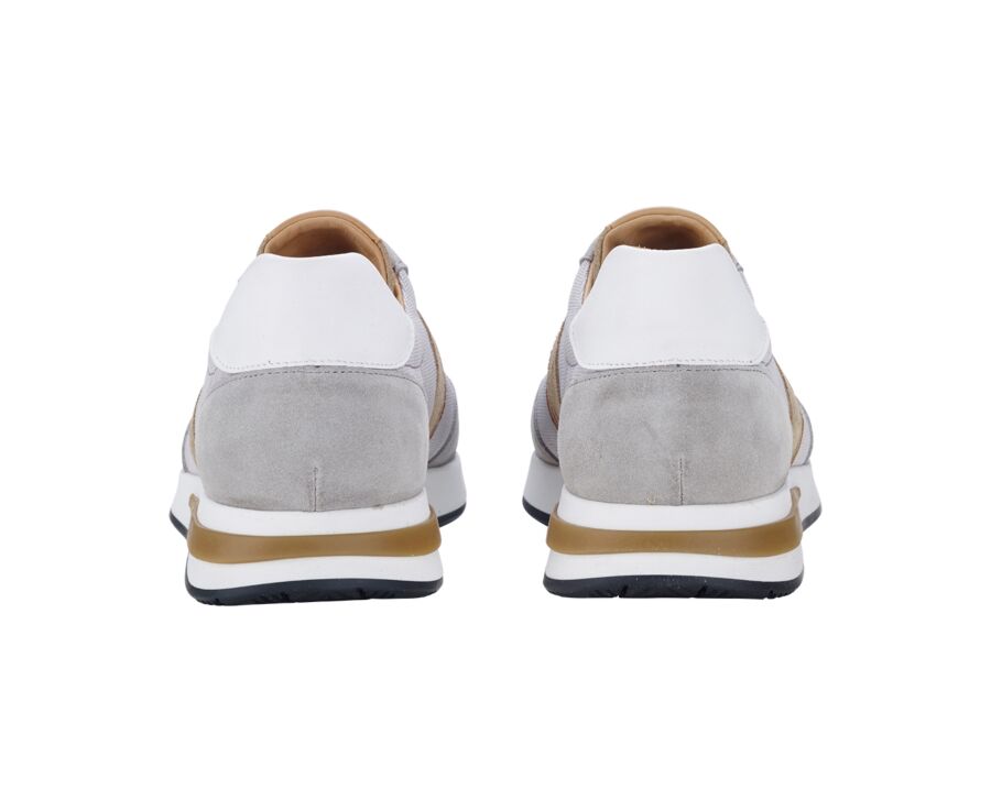 Sneakers homme Gris Clair et Beige  - KEILIRA