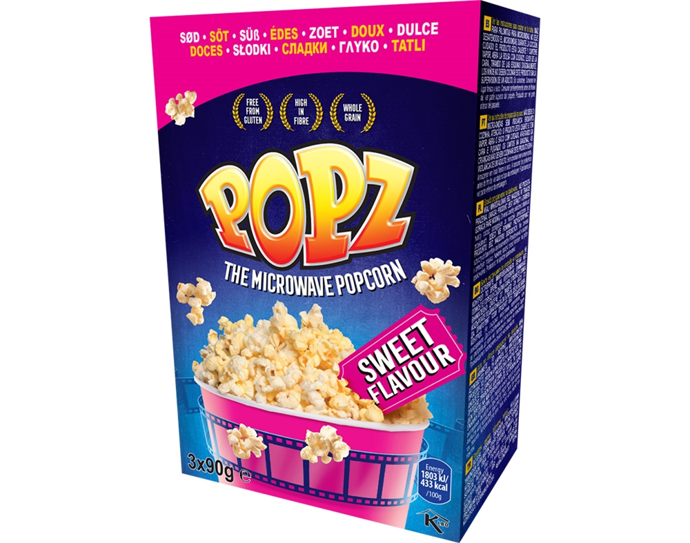 PIPOCAS POPZ MICRO ONDAS DOCES 3X90G