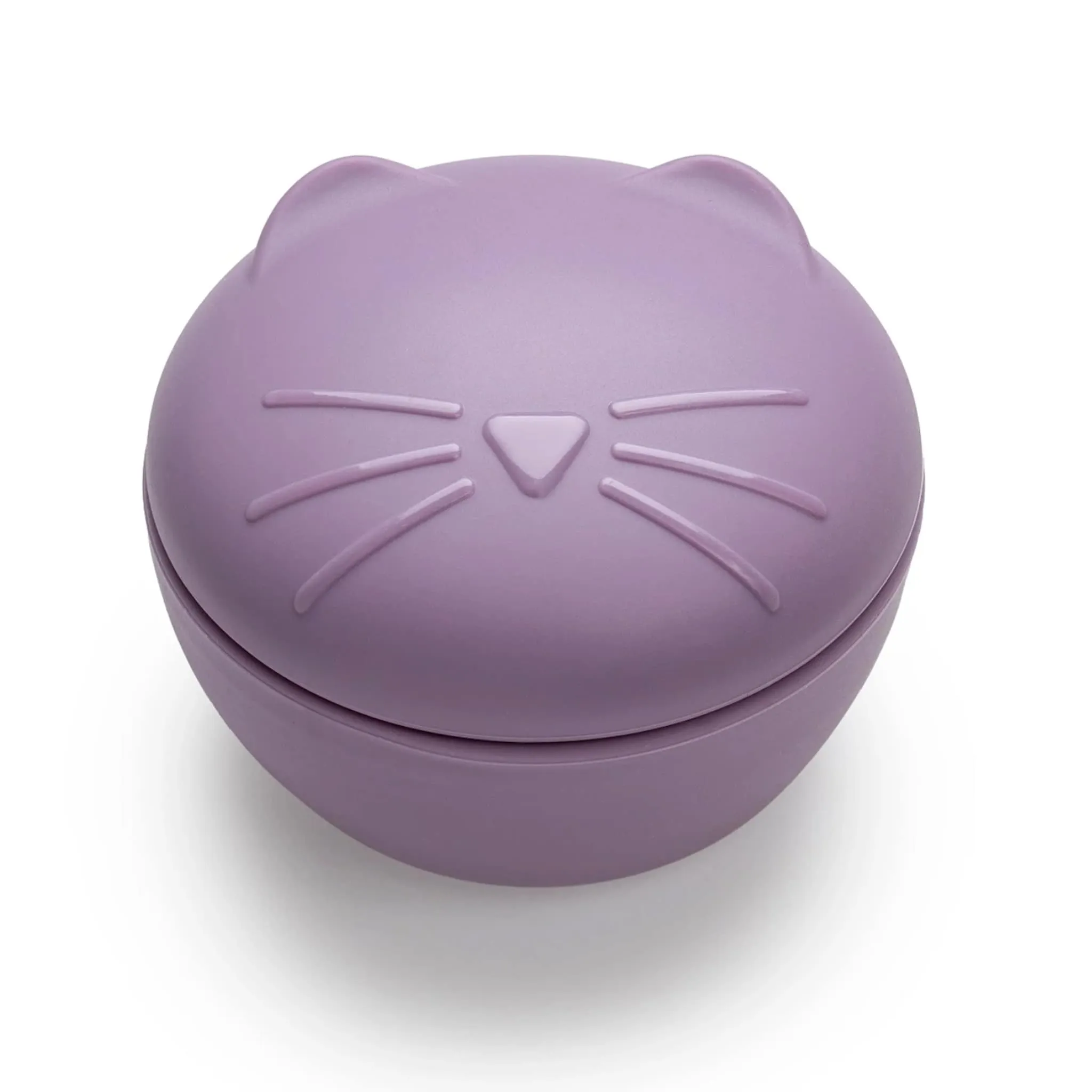 Melii Contenant en Silicone - Chat Mauve