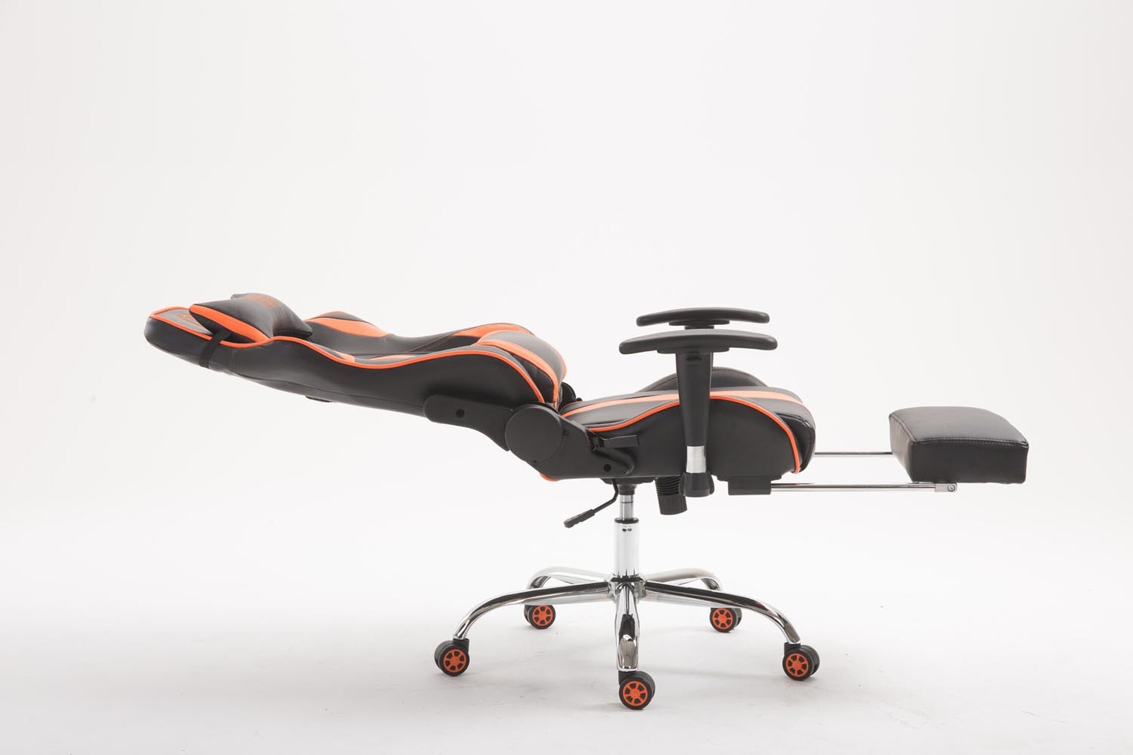 TPFLiving Racing Bürostuhl Limitless mit FußablageSchwarz/Blau