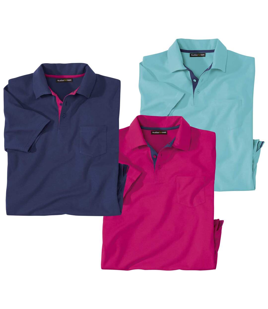 Lot de 3 Polos Unis Summer