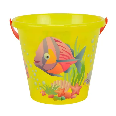 Simba Sandeimer mit Fischmotiv 20cm, transparent, farblich sortiert