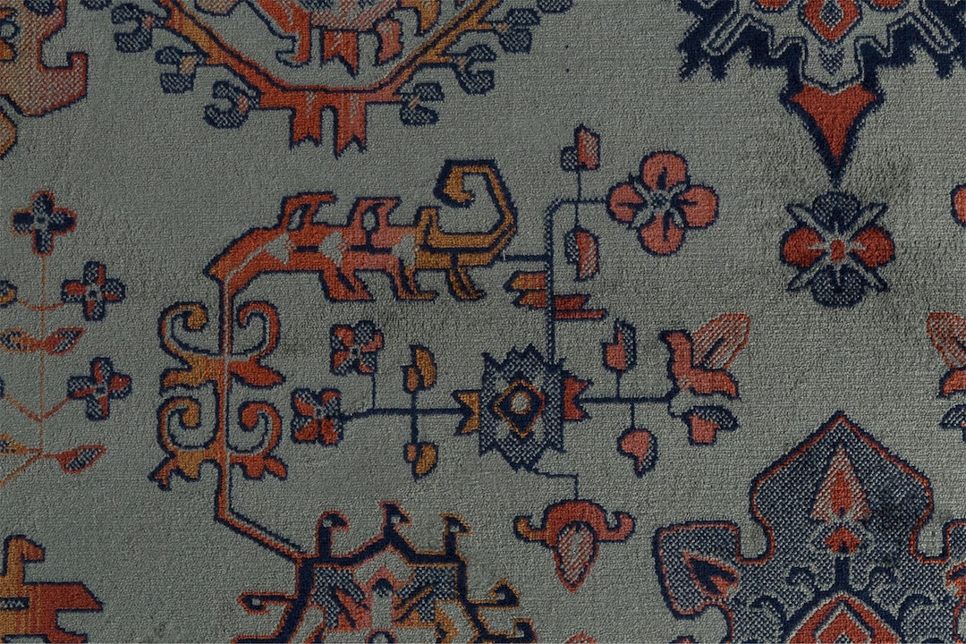 Teppich RAZ 200 x 300 cm klassisch grün /rot