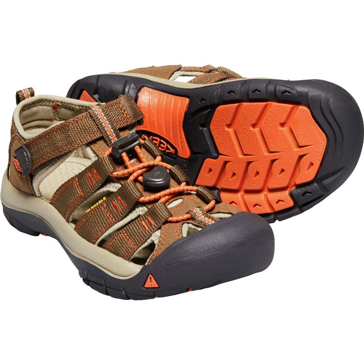 Keen Newport H2 Trekkingsandale Kinder dark earth