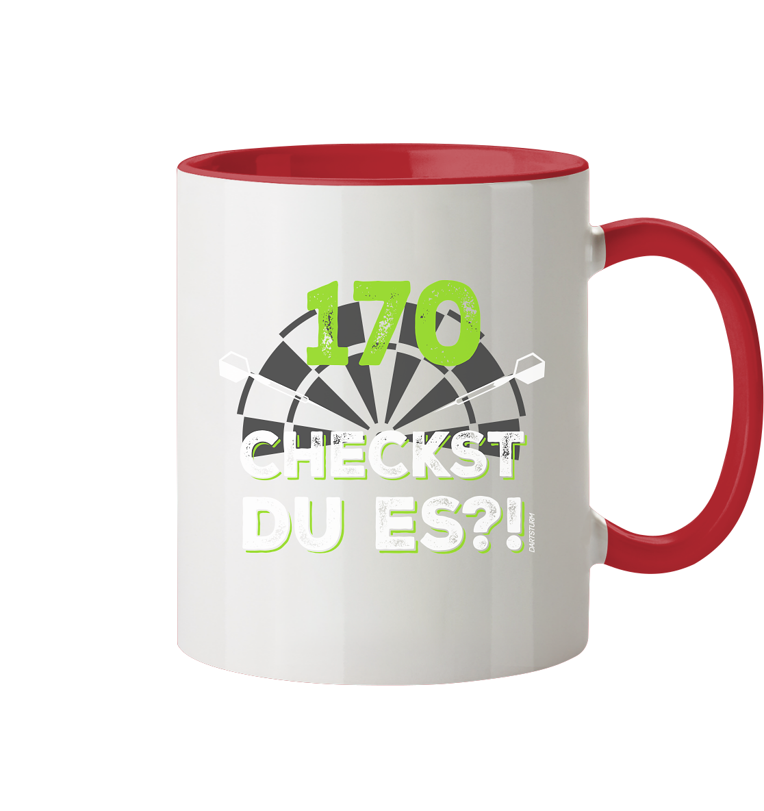 DartSturm - 170 Checkst du es - Tasse zweifarbig