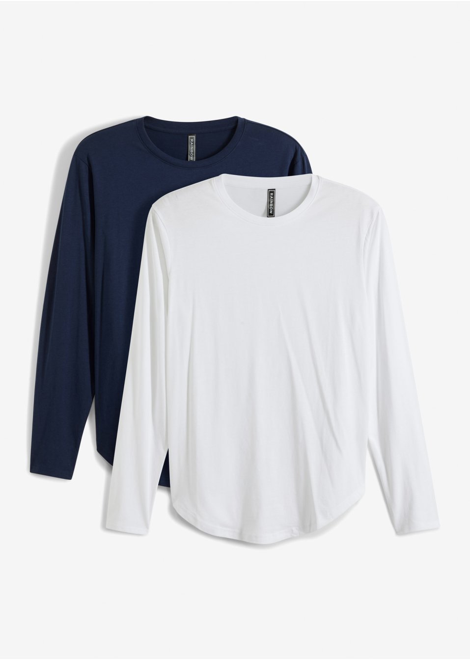 Lot 2 T-shirts manches longues en coton