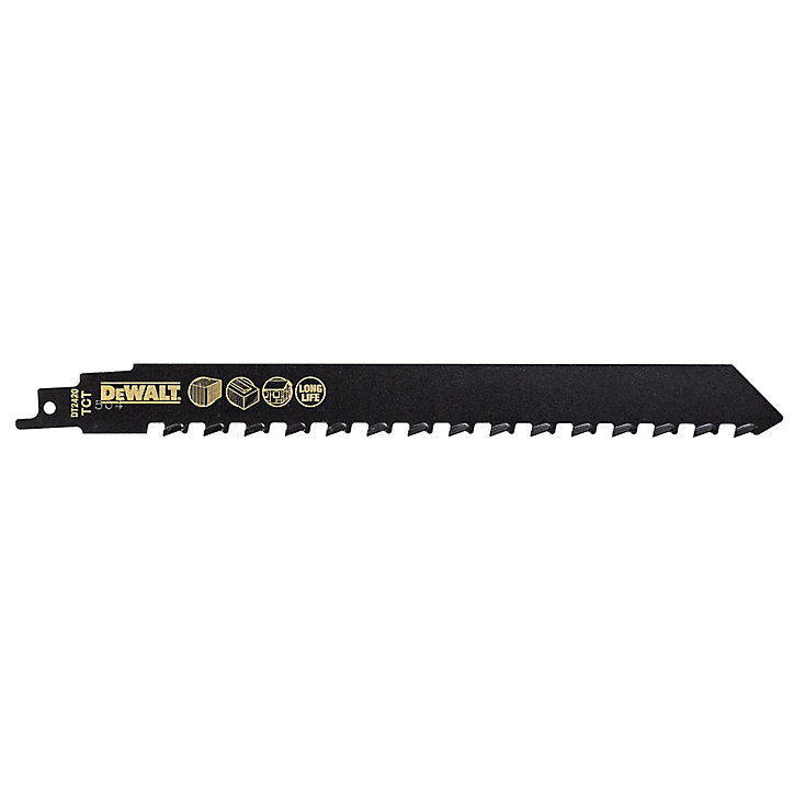 Lame de scie égoïne TCT DeWalt Béton, brique et fibrociment 240 mm