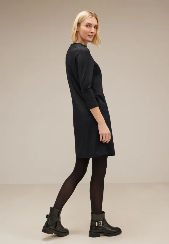 Partykleid mit Stehkragen - Black