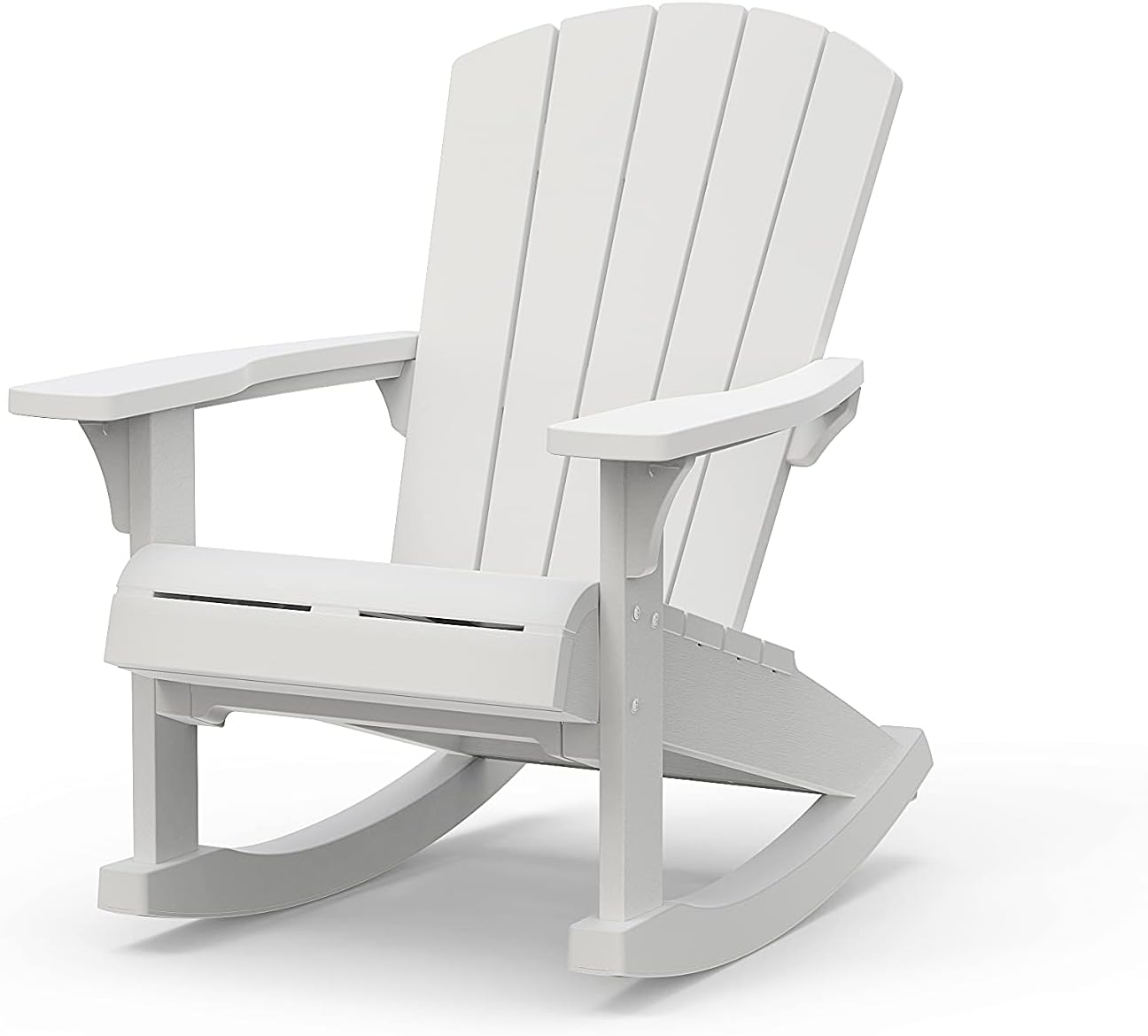 Keter - Gartenstuhl Adirondack mit Schaukel Farbe Weiß 80,5 x 92 x 100,5 cm