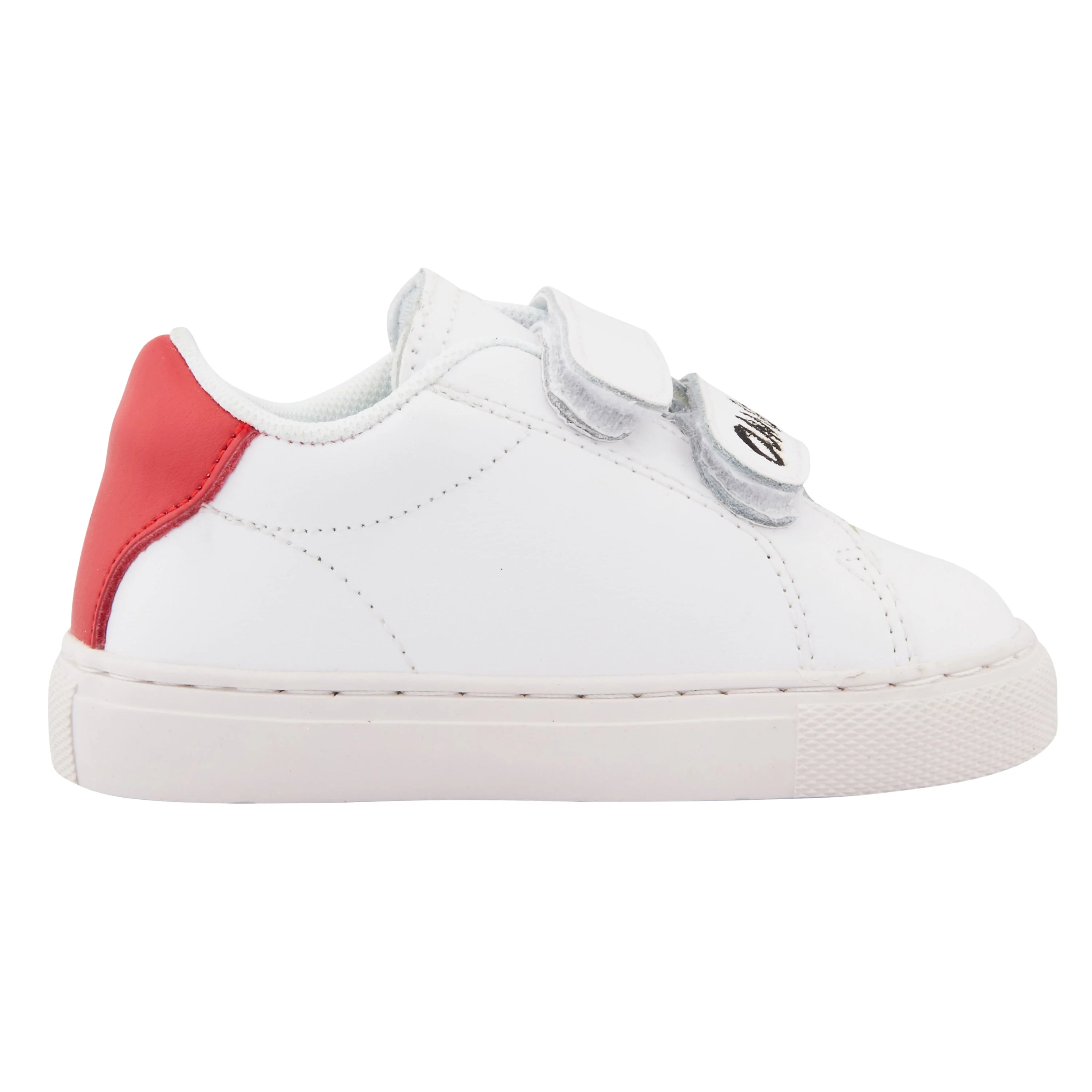 MINI EDITH AMOUR - Sneakers en cuir | Blanc