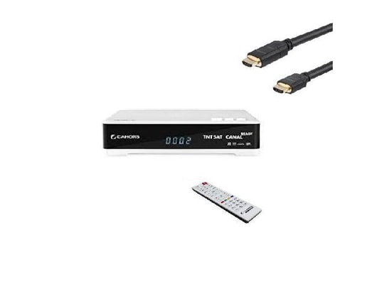 CAHORS - Décodeur TNT Récepteur satellite HD + CABLE HDMI - TEOX HD ME