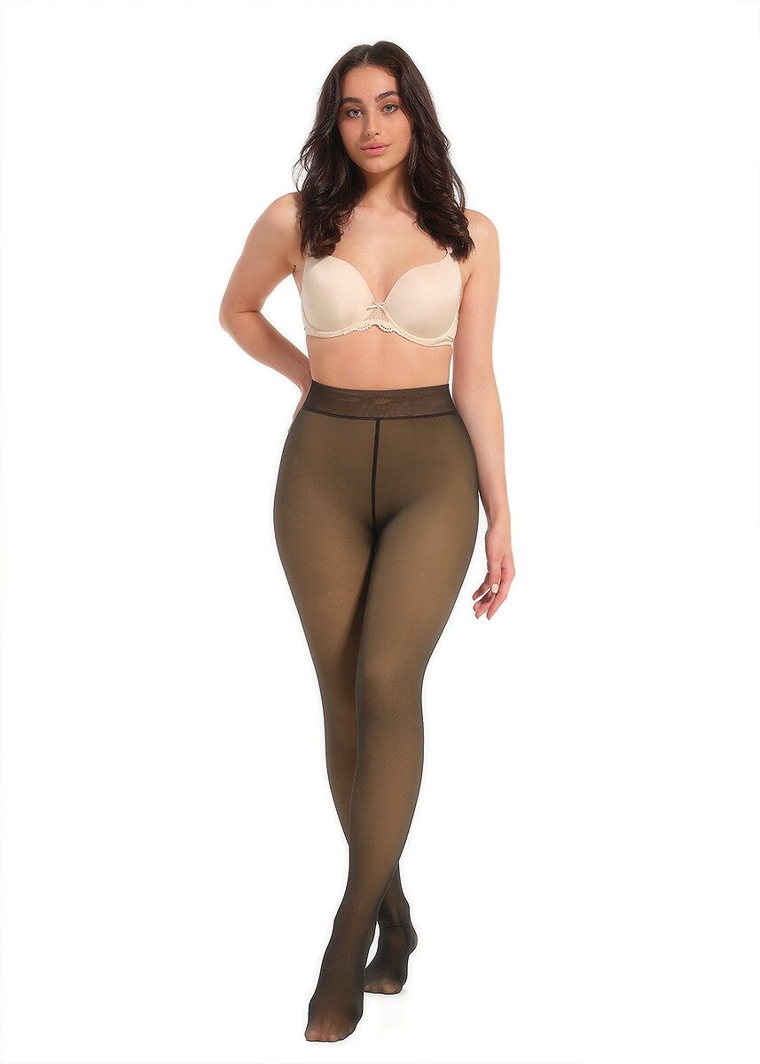 MAGIC BODYFASHION<br>Calça de lã quente com cauda alta
