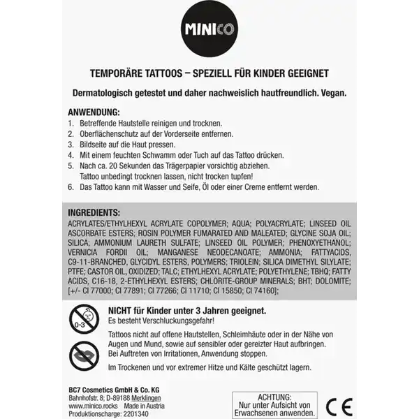 Temporäre Tattoos SET 02