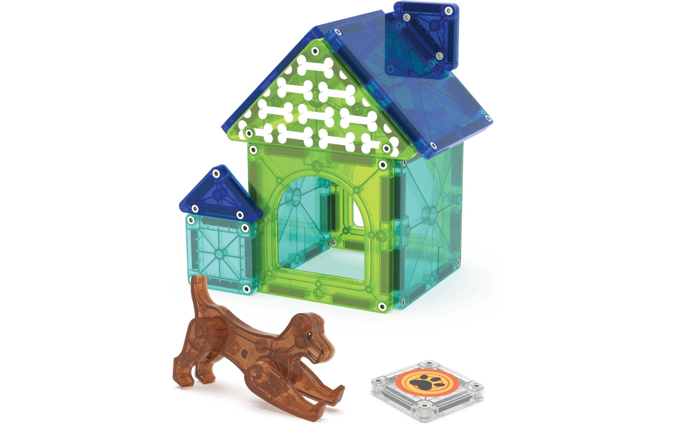 Dog House 13 TeileDog House Bau- und Spielset mit 13 magnetischen Teilen