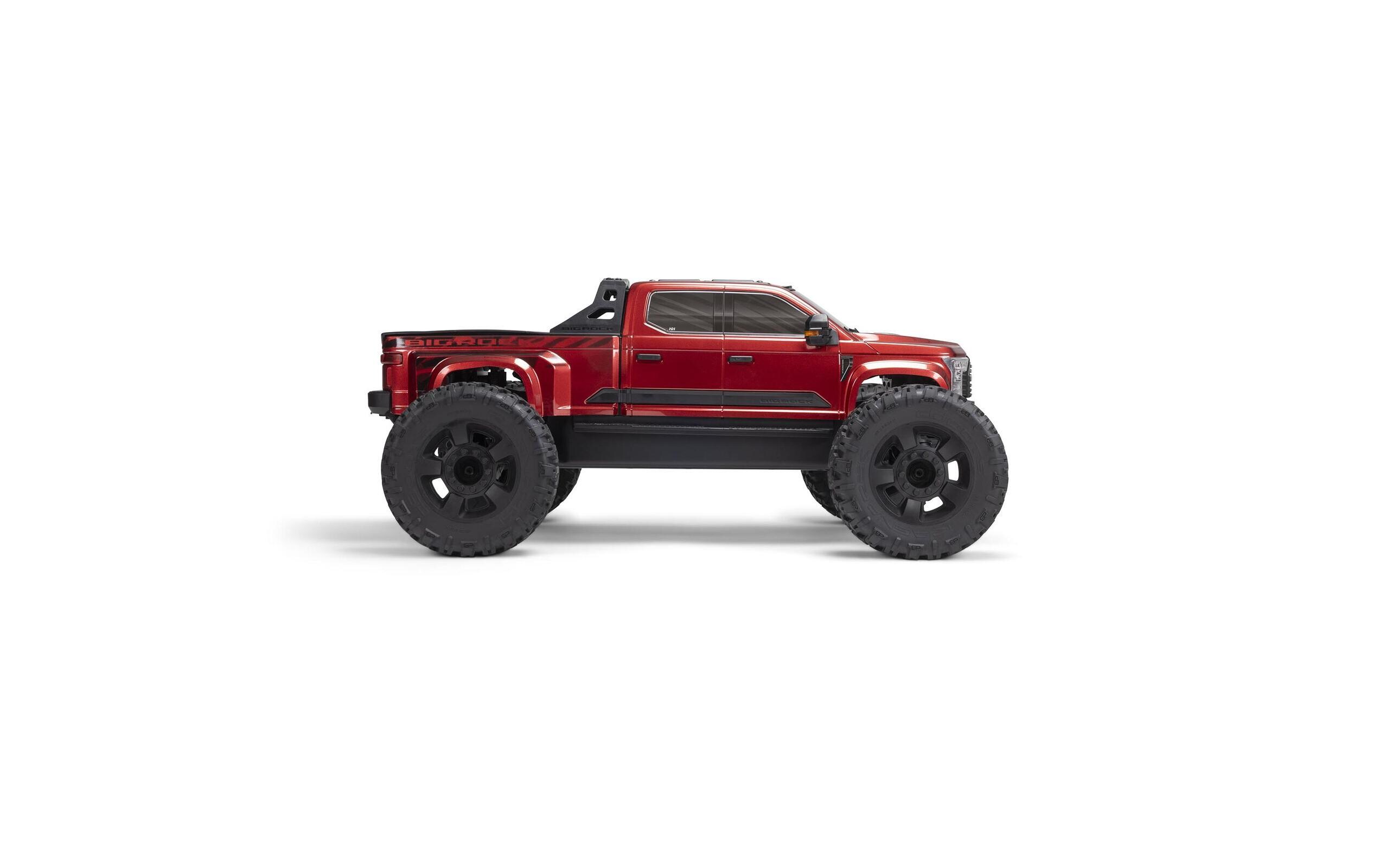 Monster Truck Big Rock 6S Rot, ARTR, 1:7<br>Crewcab Pick-Up Monstertruck mit brachialem 6S Brushless Antrieb