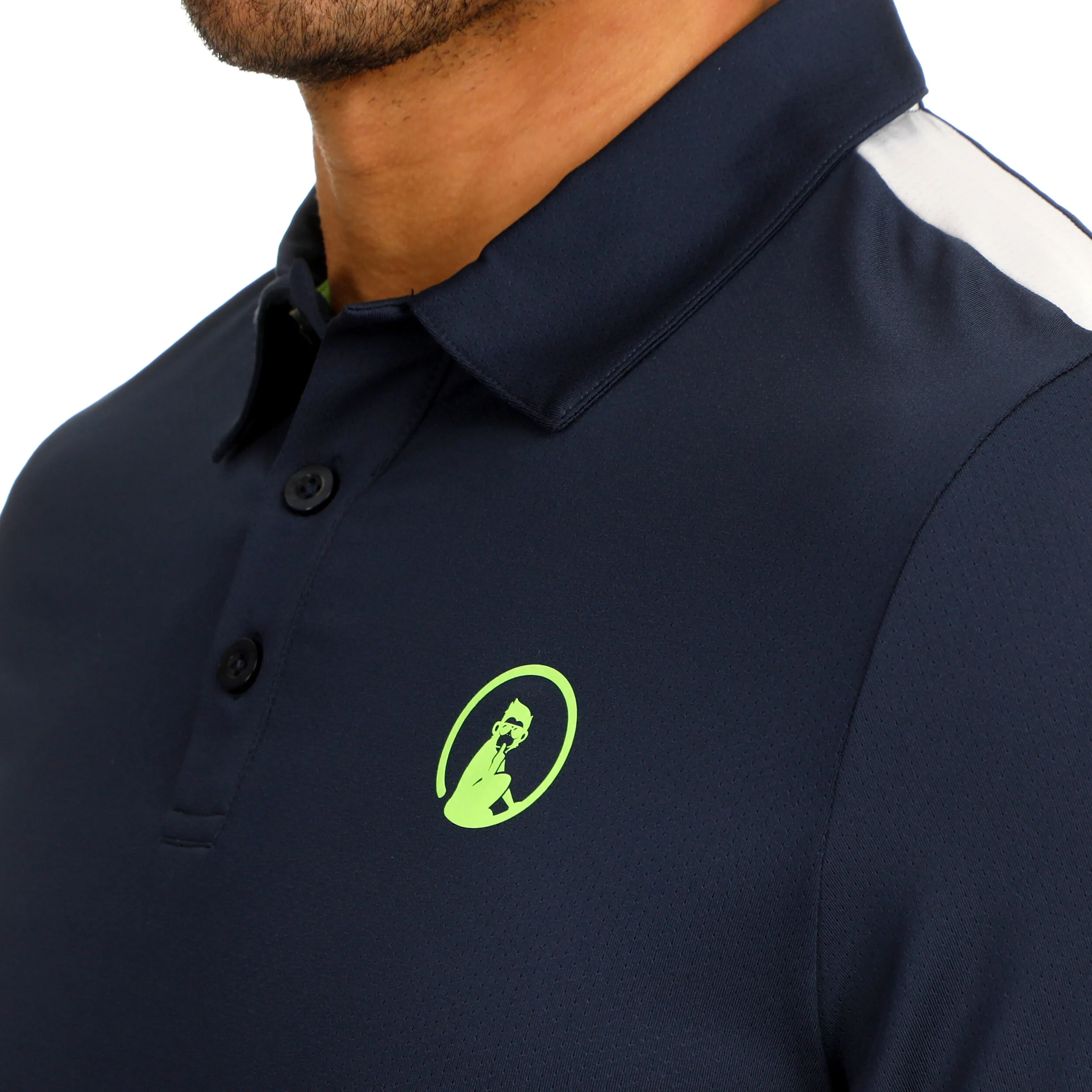Quiet Please Wild Tournament Hori Polo Hommes - Bleu Foncé , Multicouleur