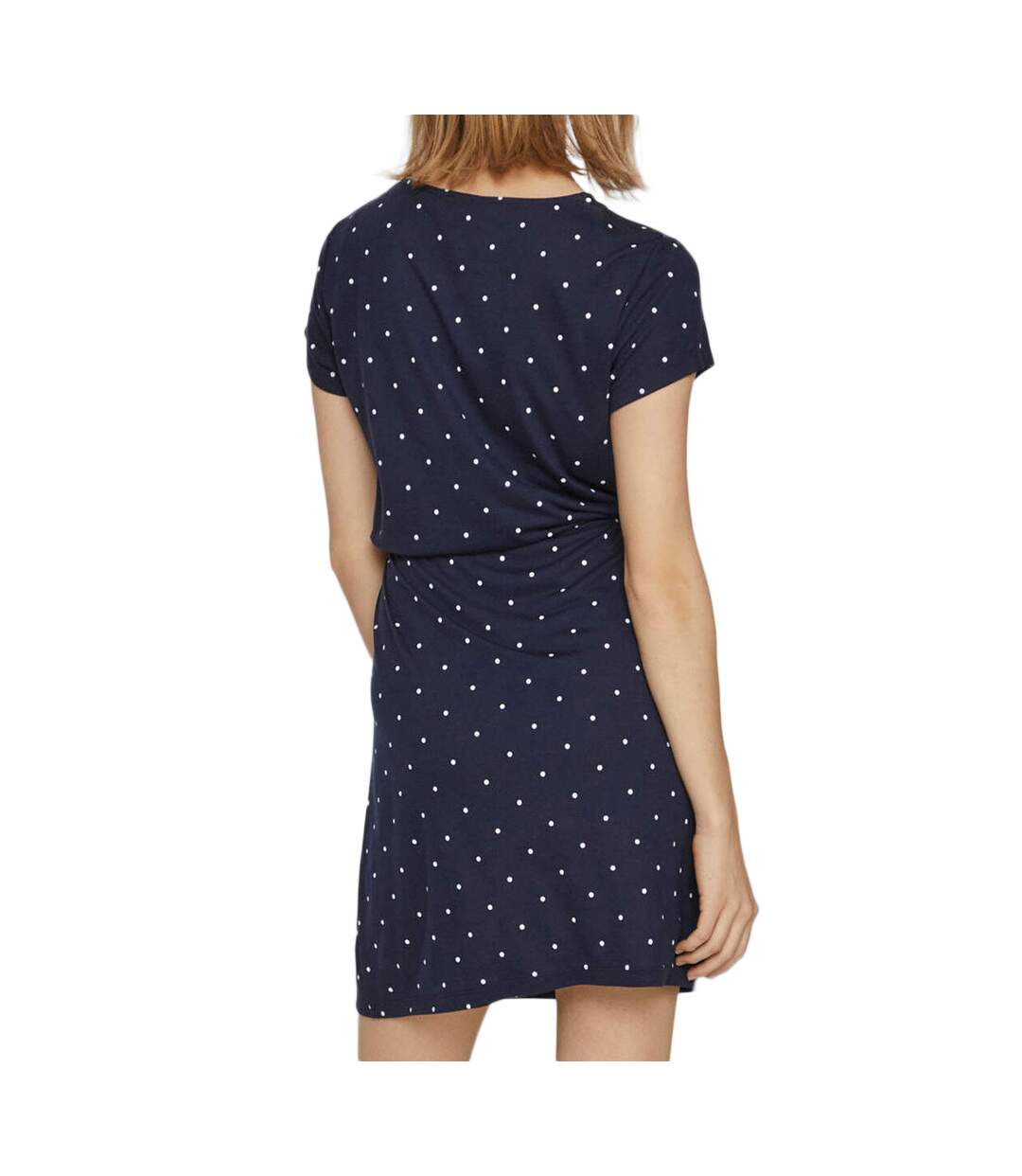 Robe Marine à pois Femme Vila Mooney String