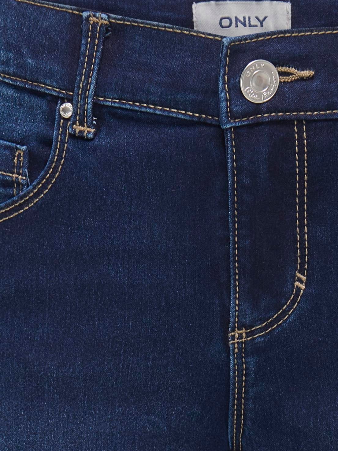 KOGROYAL Mittlere Taille Ausgestellt Jeans Dark Blue Denim