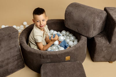 Meowbaby Rundt Ballbasseng Cord 30x90, Brun