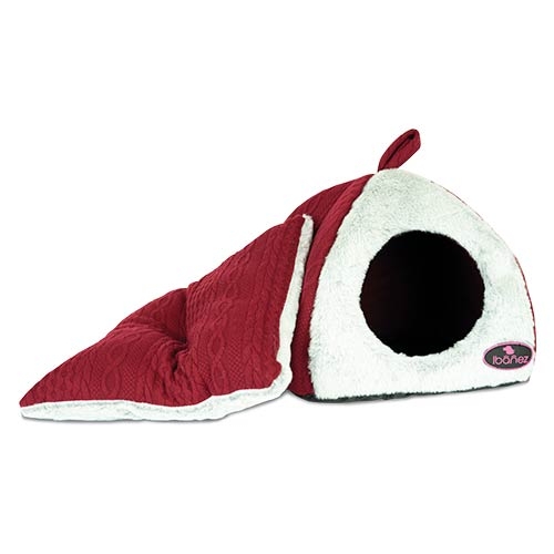Iglu de crochê vermelho