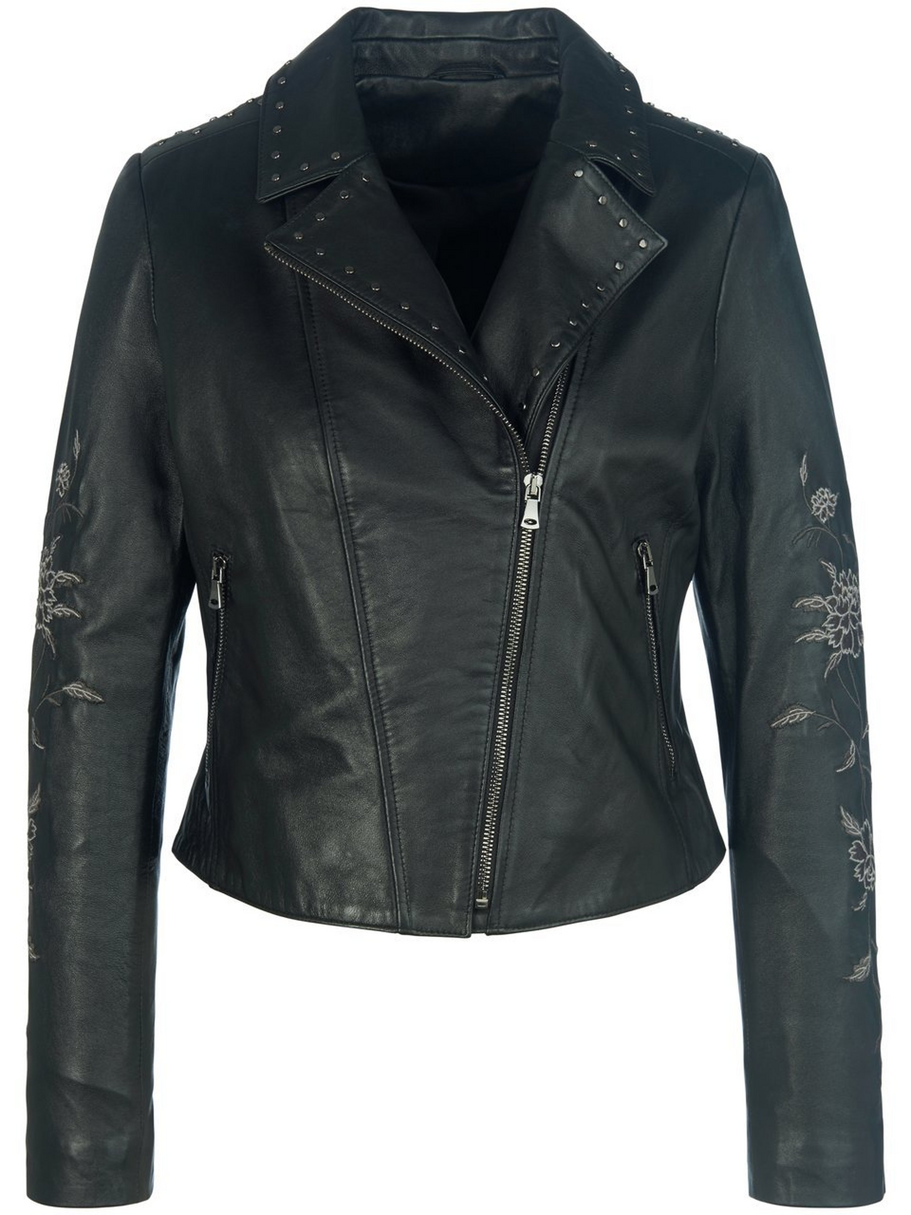 Lederjacke im Bikerstil