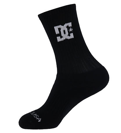 DC Strømper - Crew 3 pak - Sort/Hvid/Gr?