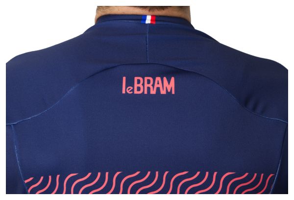 Maillot Pluie Manches Longues LeBram Pailhères Bleu Rose Coupe Pro
