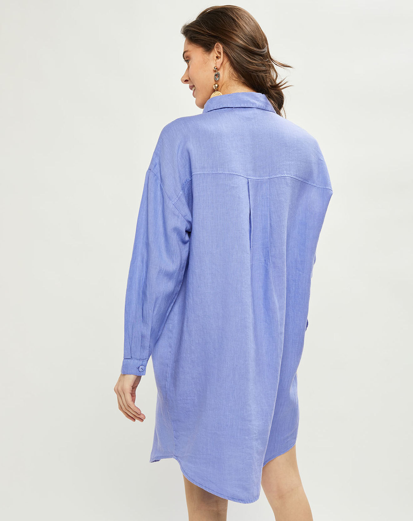Harris Wilson Robe 100% Lin Caroline iris