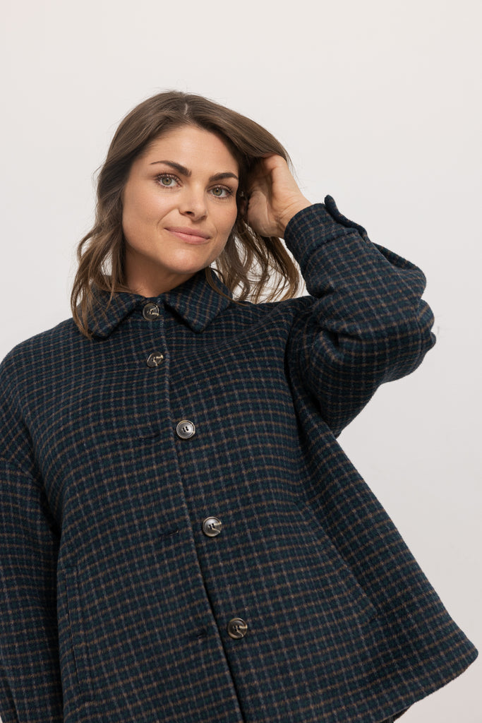 Odalyn W Jacket, Jakke - Checkered