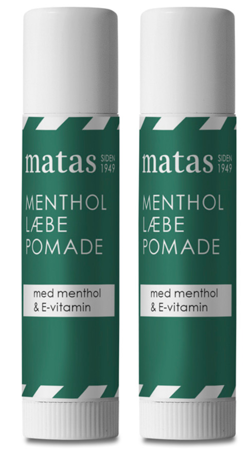 Matas Striber Menthol Læbepomade 2 x 4 g