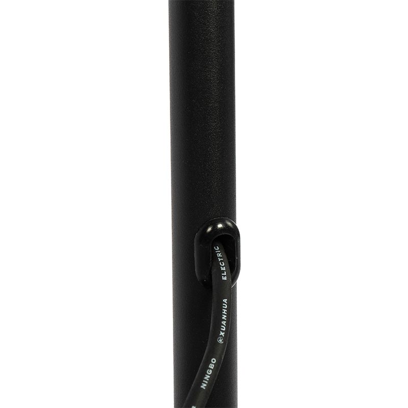 Buiten vloerlamp zwart met witte kap 35 cm IP65 - Virginia