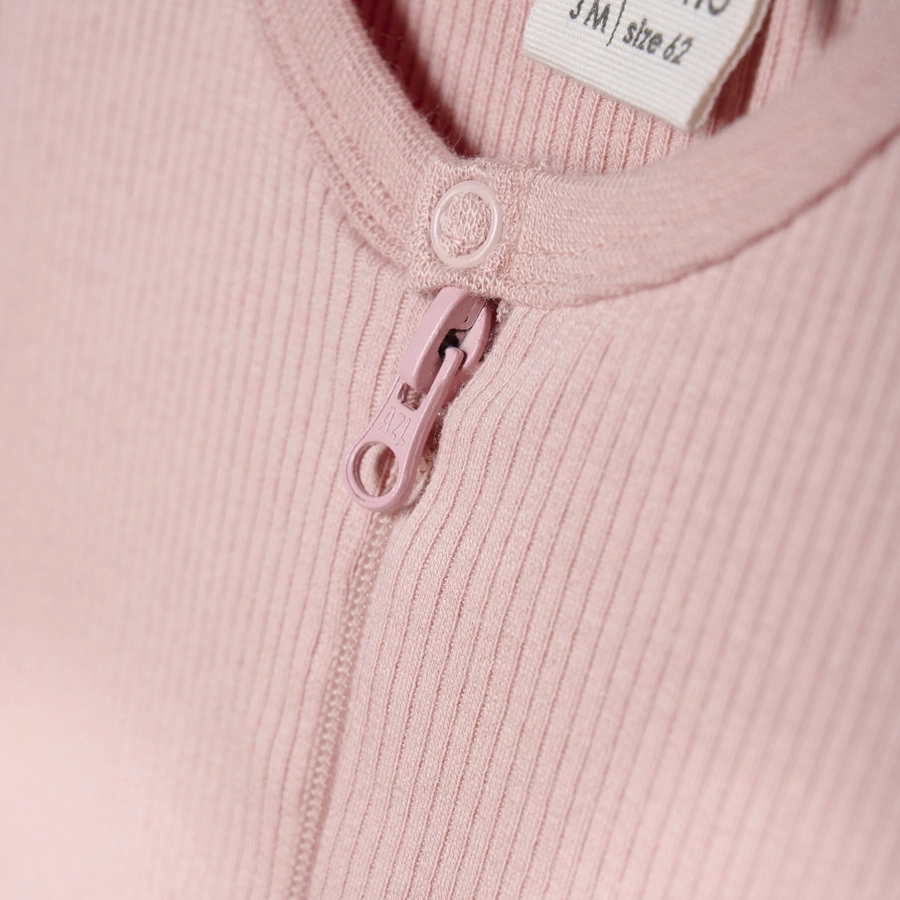 Minymo Schlafoverall Rib Misty Rose