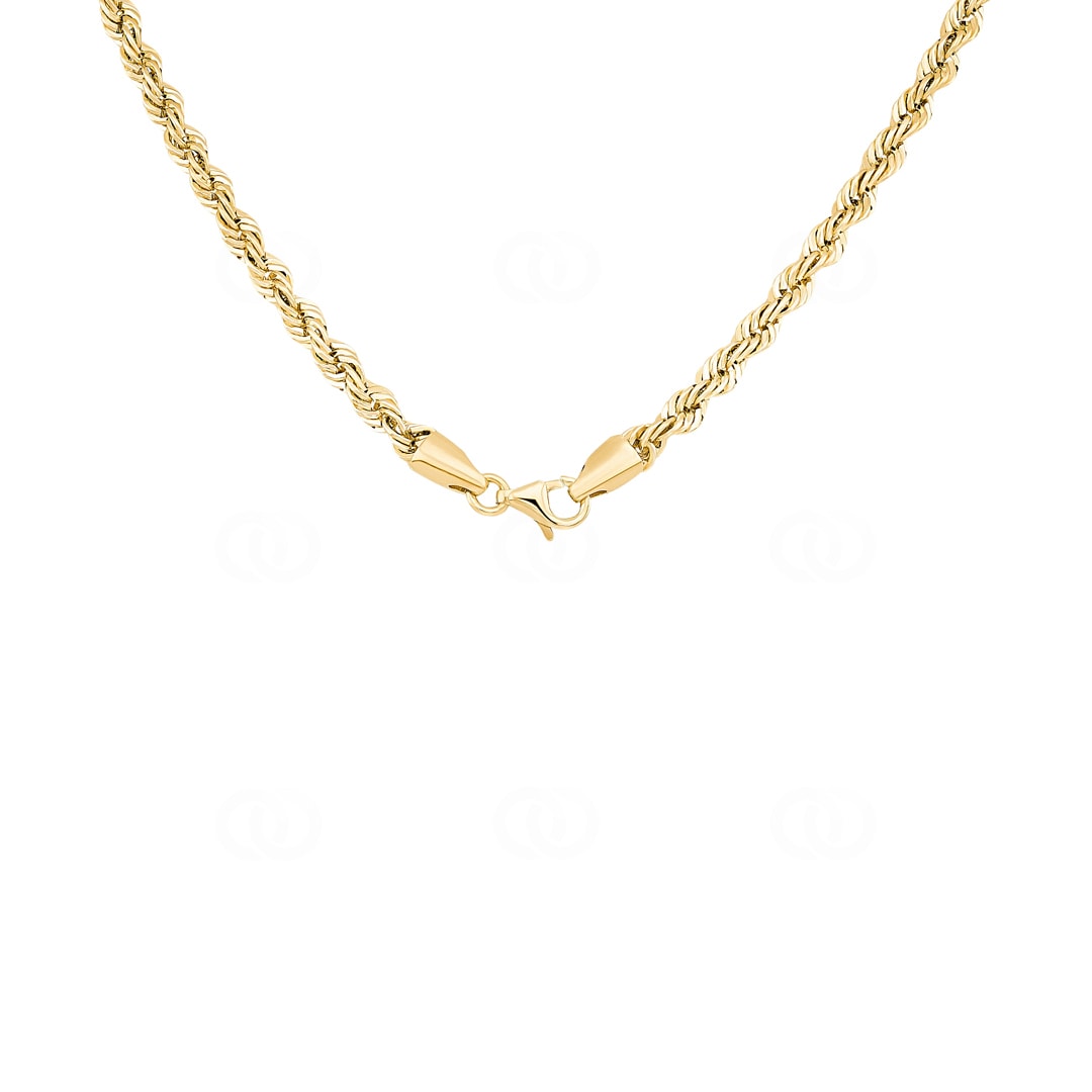 3.3mm Kordelkette 750/18 K Gelbgold halbmassiv