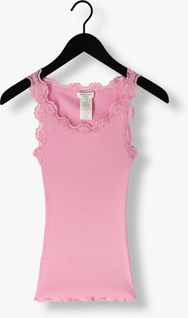 ROSEMUNDE roze rosemunde top silk top w/ lace