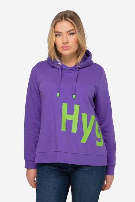Hoodie, Wording Print, Kapuze, Langarm, OEKO-TEX