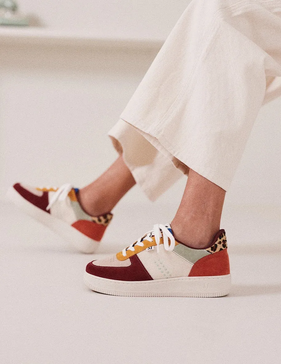 Baskets basses Maxence suède et mesh M.Moustache