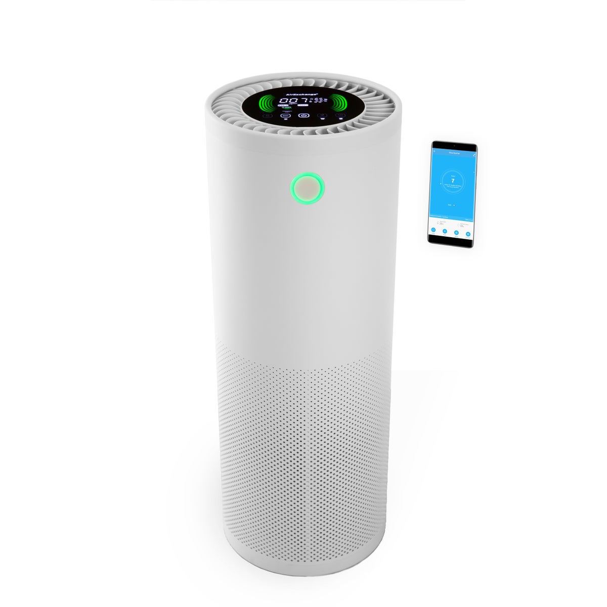 AirExchange® 600-T Luchtreiniger voor Grote Ruimtes (HEPA 14 Filter, tot 100m², 85W) WIT